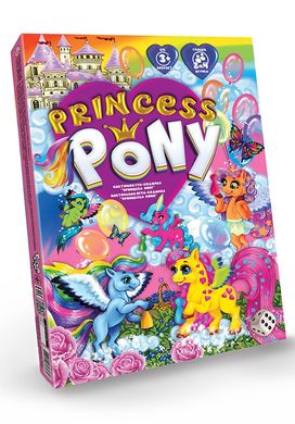 Настольная игра Princess Pony Danko Toys DTG96 Принцесса пони кубик фишки поле детская для детей