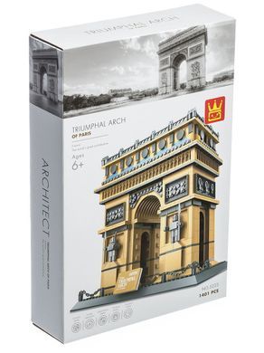 3D конструктор Wange Архітектура Тріумфальна арка Париж 5223 дитячий 3д 1401 деталь