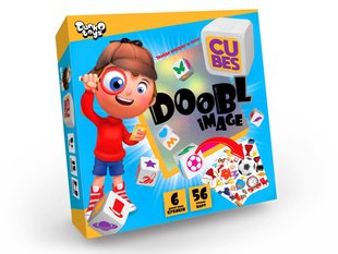 Настільна гра Doobl Image Сubes (an) Danko Toys DBI-04-01U 36 силуетів 56 карток кубики для дітей та дорослих