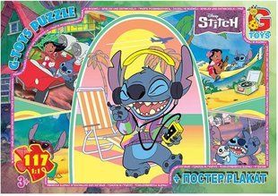 Пазл Stitch/Стіч + постер G-Toys (117 дет.) SC608