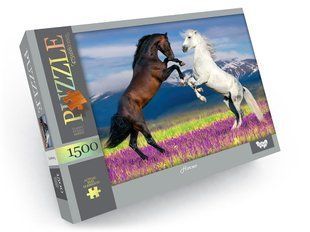 Класичні пазли 1500 елементів с.4 "Коні" Danko Toys C1500-04-05