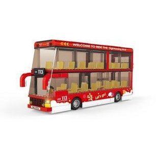 Дитячий конструктор Двоповерховий екскурсійний автобус Wange 5970 Intercity 436 деталей