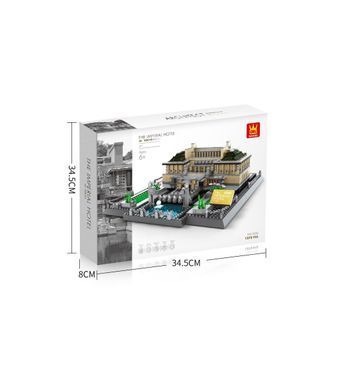 3D конструктор Wange Архітектура Готель Імперіал у Токіо 5226 дитячий 3Д 1373 деталі