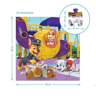 Пазл 3 в 1 Paw Patrol: Ігровий майданчик (25+36+54 елем) Dodo 200578