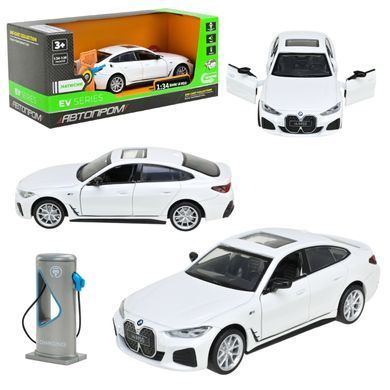 Машинка металлическая Автопром электро BMW I4 M50 (свет, звук) 68714