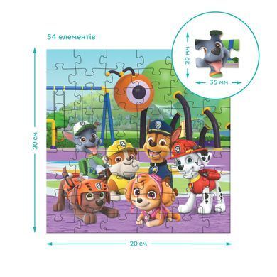 Пазл 3 в 1 Paw Patrol: Ігровий майданчик (25+36+54 елем) Dodo 200578