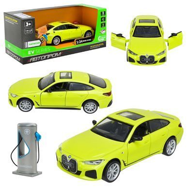 Машинка металлическая Автопром электро BMW I4 M50 (свет, звук) 68714