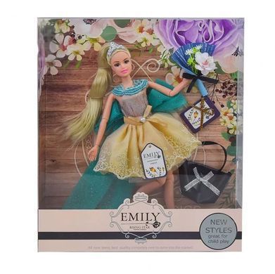 Лялька Emily шарнірна з сумочкою та аксесуарами (29 см) QJ079B/QJ079