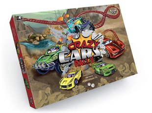 Настольная игра Crazy Cars Rally Danko Toys DTG93R гонка супермашин динамичная для детей и взрослых