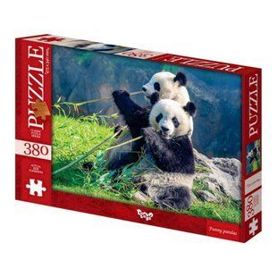 Класичний пазл 380 ел. с.6 "Funny pandas" Danko Toys C380-06-02