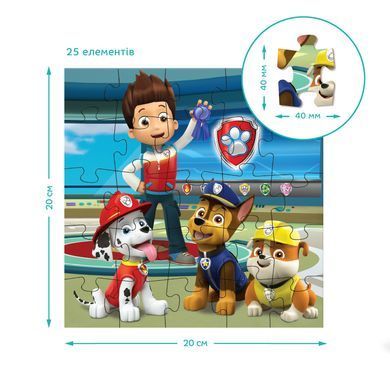 Пазл 3 в 1 Paw Patrol: Готові до роботи (25+36+54 елем) Dodo 200579