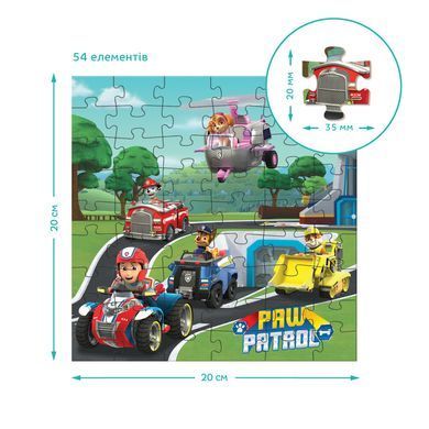 Пазл 3 в 1 Paw Patrol: Готові до роботи (25+36+54 елем) Dodo 200579