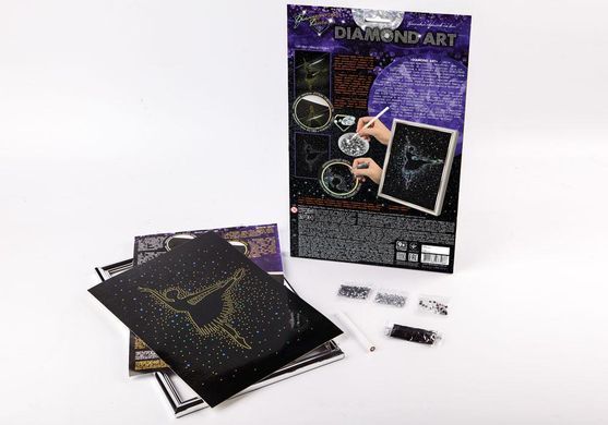 Набір для творчості DIAMOND ART Danko Toys DAR-01-01 кристали стрази рамка креативна творчість для дітей