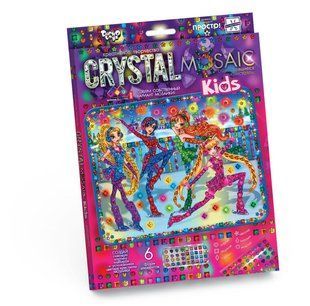 Набір для творчості Мозаїка із кристалів Crystal mosaic kids Danko Toys CRMk-01-01 картина креатив для дітей