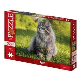 Класичний пазл 380 ел. с.6 "Gray cat" Danko Toys C380-06-03