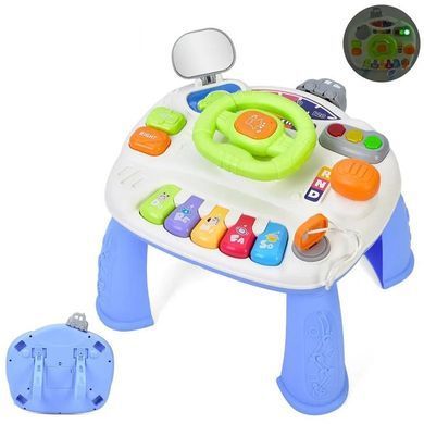 Развивающий центр 2 в 1 с игровым столиком и рулем 368-48B