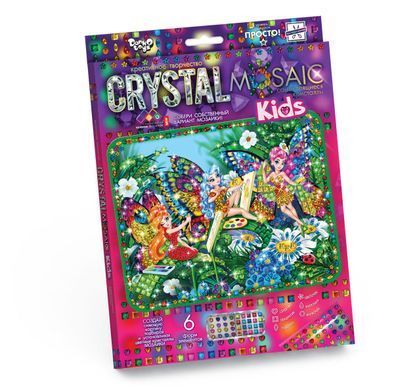Набор для творчества Мозаика из кристаллов Crystal mosaic kids Danko Toys CRMk-01-01 картина креатив для детей
