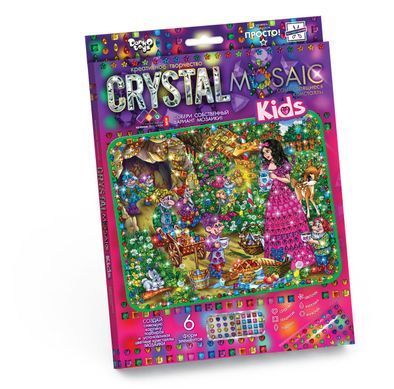 Набор для творчества Мозаика из кристаллов Crystal mosaic kids Danko Toys CRMk-01-01 картина креатив для детей