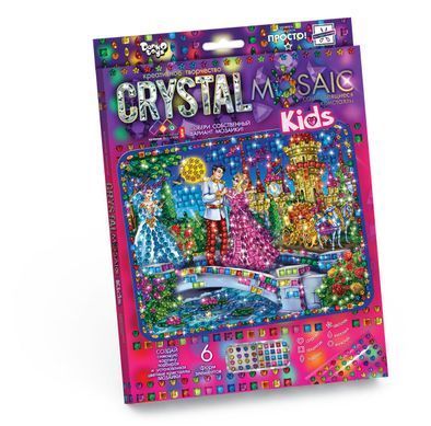 Набор для творчества Мозаика из кристаллов Crystal mosaic kids Danko Toys CRMk-01-01 картина креатив для детей
