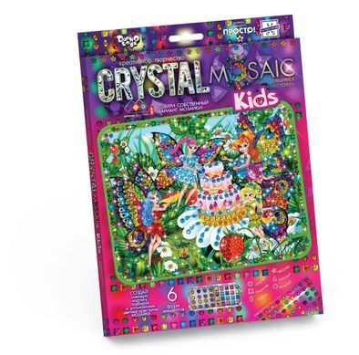 Набор для творчества Мозаика из кристаллов Crystal mosaic kids Danko Toys CRMk-01-01 картина креатив для детей