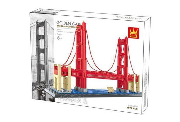 Конструктор Міст Золоті Ворота Wange 3D Архітектура 6210 Golden Gate 3Д 1977 деталей
